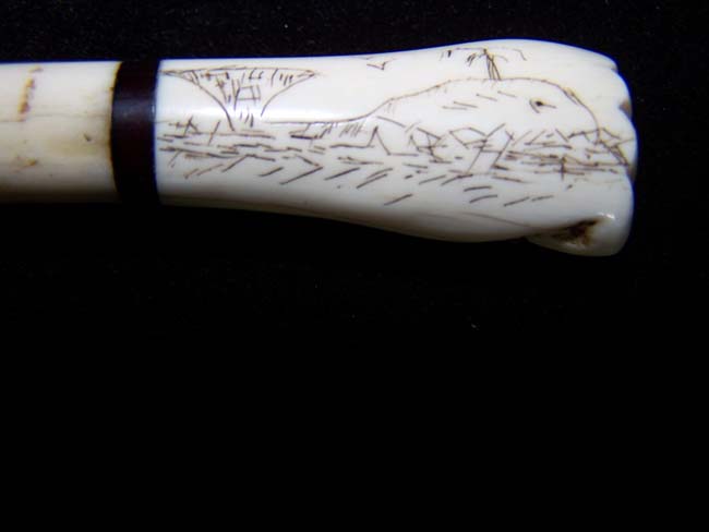 A 19th century ANTIQUE whalebone Mounted Whisk — image 3